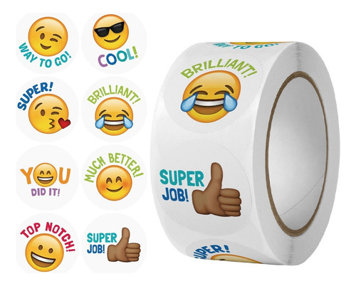 Ff Calcomanías Diseño De Cara Feliz, 1000 Piezas