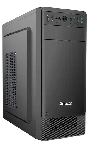 Case Teros Te1074n Mid Tower Atx 250w Usb 3.0/2.0 Audio Negr