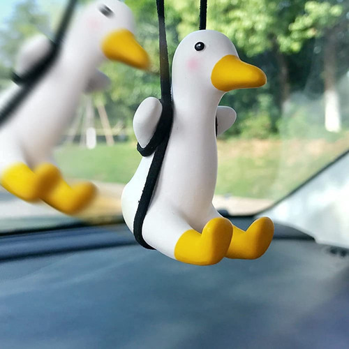 Adorno Colgante De Pato Oscilante, Colgante Para Espejo Retr