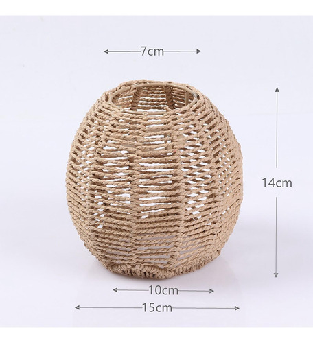4x Pantallas De Lámpara Colgante Cuerda De Papel Pantalla