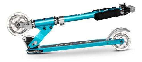 Scooter Plegable Micro Kickboard Sprite Led Ruedas Iluminada Azul Océano Nombre Del Diseño
