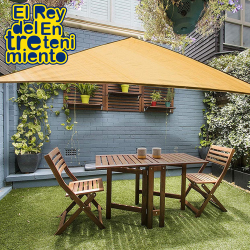 Lona Toldo Vela Triangular Filtro Uv 3,6m Sombra El Rey