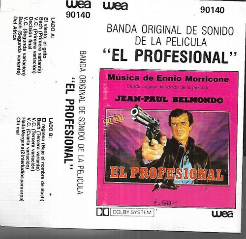 Ennio Morricone Album El Profesional Belmondo Wea Cassette