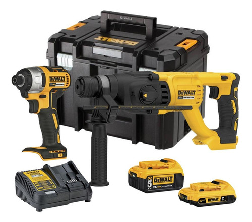 Rotomartillo Sds Plus + Atorn De Impacto 1/4 20v + 2 Bat +