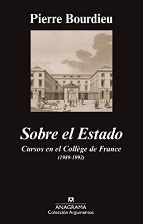 Libro Sobre El Estado -pierre Bourdieu