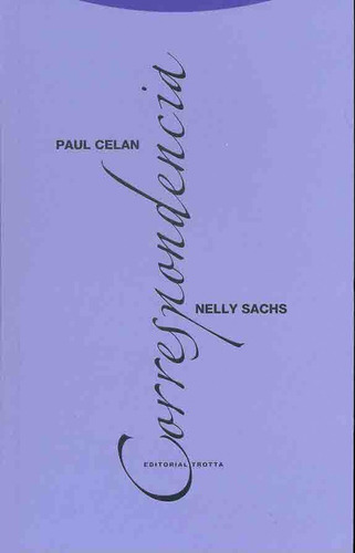 Correspondencia, Paul Celan / Nelly Sachs, Trotta