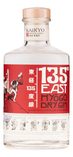 Gin 135º East Hyogo Dry 700ml Japonés Importado Premium