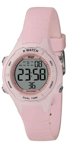 Relógio X-watch Feminino Digital Xlppd055 Bxrx Rosa