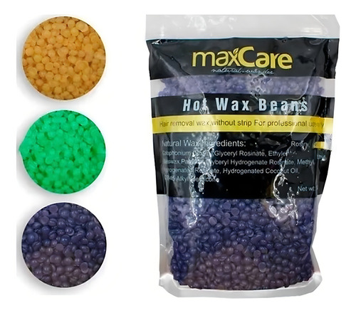 Cera Para Depilar Elástica 1 Kg Depilación Granulada Maxcare
