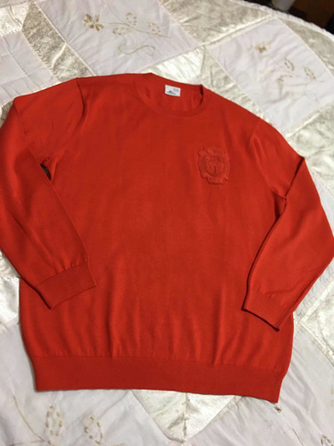 Lacost Sweater Para Caballero Talla 6 Xl Naranja Vintage