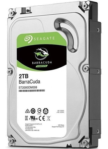 Disco Duro Seagate 2tb Sata 3 7200rpm 6.0gb/s 64mb Barracuda