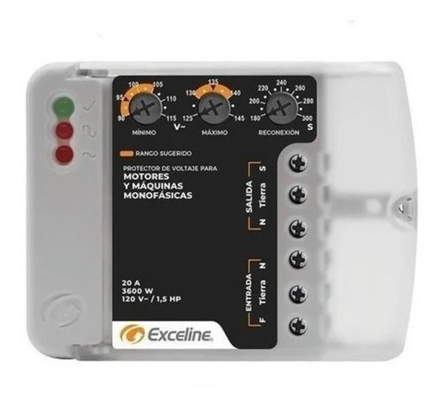 Protector De Voltaje Exceline De Equipos Y Motores Gsm-m220b