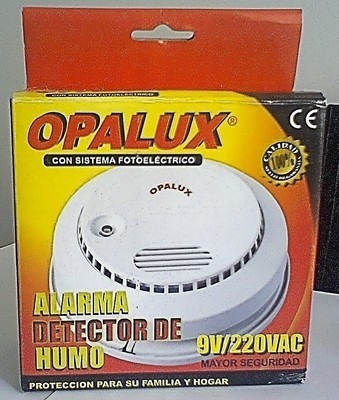 Detector De Humo Con Alarma 9v Opalux Lx-98 + Delivery