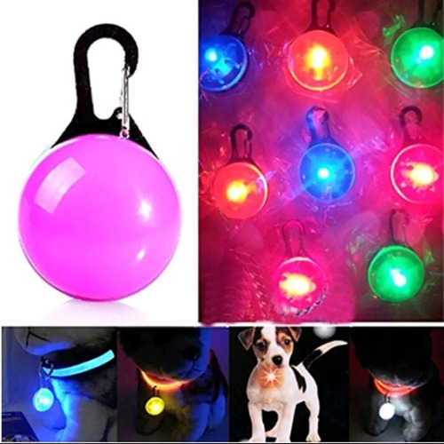Set Collar Perro O Gato Chico + Colgante Con Luz Led Perro