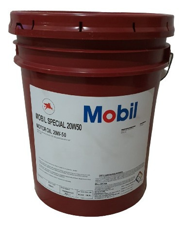 Paila Aceite Motor 20w50 Mobil Semi Sintético Y Mineral