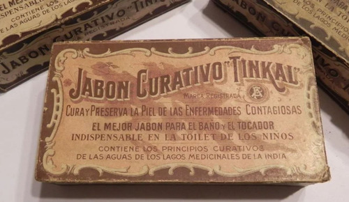 Envase De Carton De Jabones Tinkal Del Siglo Xx (nro 75)