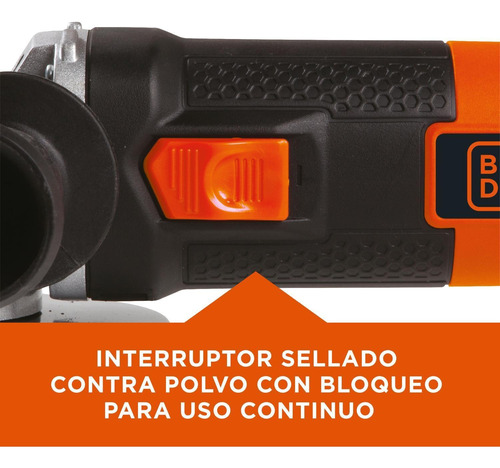 Imagen 5 de 12 de Kit Pulidora 4 1/2 Black Decker + Taladro Percutor 3/8