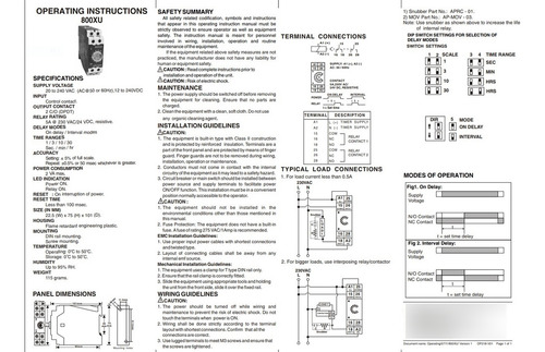Timer Selec 800xu 12 Rangos De Tiempo, 20-240vac Y 12-240vdc