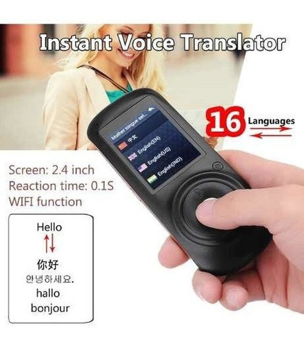 Traductor Instantáneo Con Voz Inteligente 2.4 Pulgadas