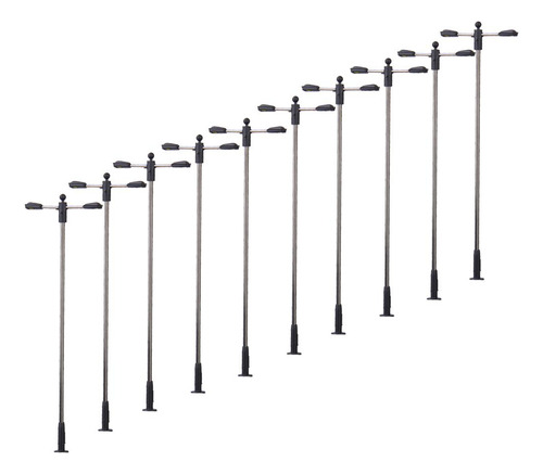 Modelo 10x Luces Led De Doble Cabeza Poste De Lámpara De La