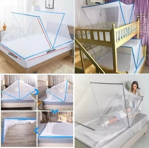 Mosquitero Malla Plegable 2 Plazas Anti Mosquitos