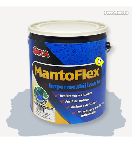 Manto Flex Blanco Pintura Impermeabilizante Galon