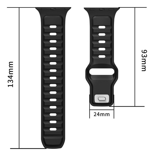 Correa De Reloj Iwatch S1 9 Norman De Silicona Bicolor