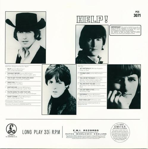 The Beatles Help Vinilo Rock Activity