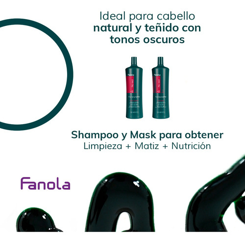 Shampoo Y Mascarilla Matiz Cafés Chocolates Fanola No Red Lt