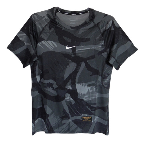 Camiseta Nike Dri-fit Slim Camo Aop-negro