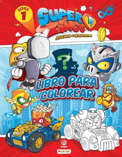 Libro Para Colorear Superthings Series 1, De Superzings. Editorial Ediba Europa Eon, S.l., Tapa Blanda En Español
