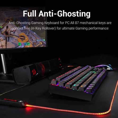 Redragon K551 Teclado Mecanico Para Juegos Rgb Led Rainbo...