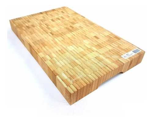 Tabla Picar Cortar Bamboo Bambu Rectangular 400 X 250 X 42mm
