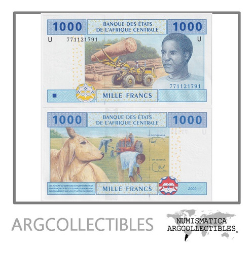 Camerun Billete 1.000 Francos 2002 P-207u Unc