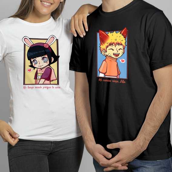 Camiseta Naruto Elements Kakashiri Camiseta Corta Pareja 