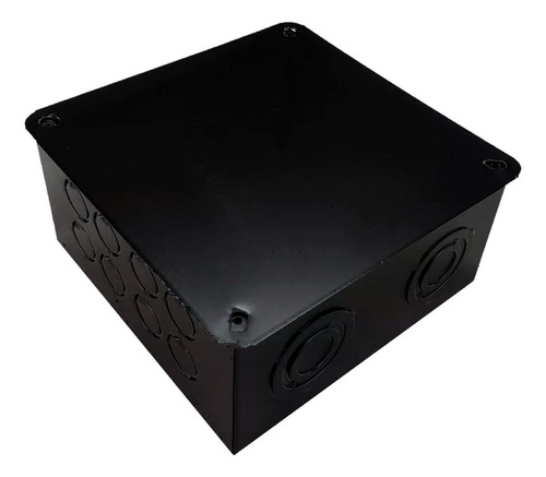 Caja De Pase Derivación 20x20x8 Ag Hierro Negra