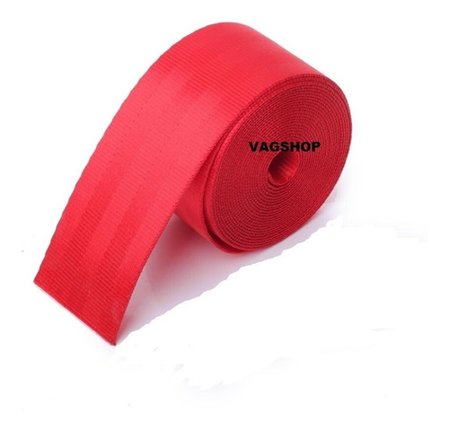 Rollo Cinturon De Seguridad Rojo 12mts. Oferta Envio Gratis!