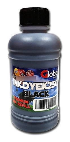Tinta Universal Black Negro Dye En Botella 250 Cm3