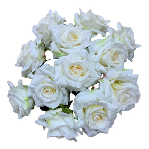 Kit 12 Rosas Artificiais Flores Artificiais Perfeitas | Parcelamento sem  juros