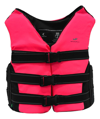 Colete Salva Vidas Esportivo Homologado M 35 A 55 Kg Rosa