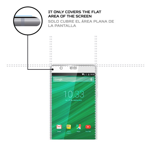 Protector Mica Pantalla Para Airis Tm6si