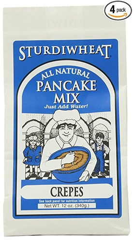 Sturdiwheat All Natural Pancake Mix, Crepes, De 12 Onzas Paq