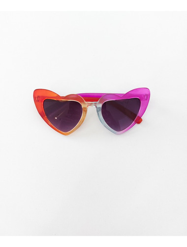 Anteojos De Sol Kids Corazón Love Importados Niños Lente Obscuro Varilla Multicolor Armazón Multicolor