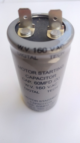 Imagen 3 de 6 de Capacitor De Nevera 60 Microfaradios 160 V