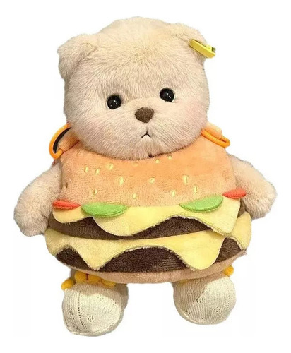 2025 Un Popular Bollo De Peluche Lena Bear Con Hamburguesa