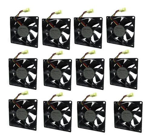 Ventilador 12 V Dc 3.5 Pulgadas Para Proyecto 12 Unidades