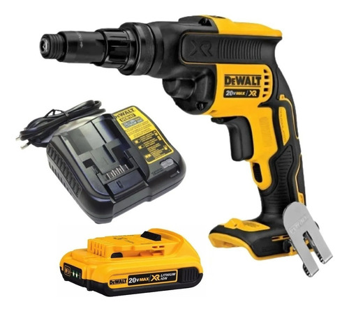 Parafusadeira Drywall Bat 2ah Xr Brushless Dcf622 Dewalt Cor Amarelo