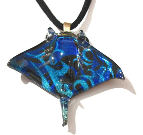 Collar Con Colgante Hecho A Mano Con Diseño De Mantarraya Y