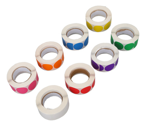Etiquetas Autoadhesivas Coloridas Para Velas, 8 Rollos