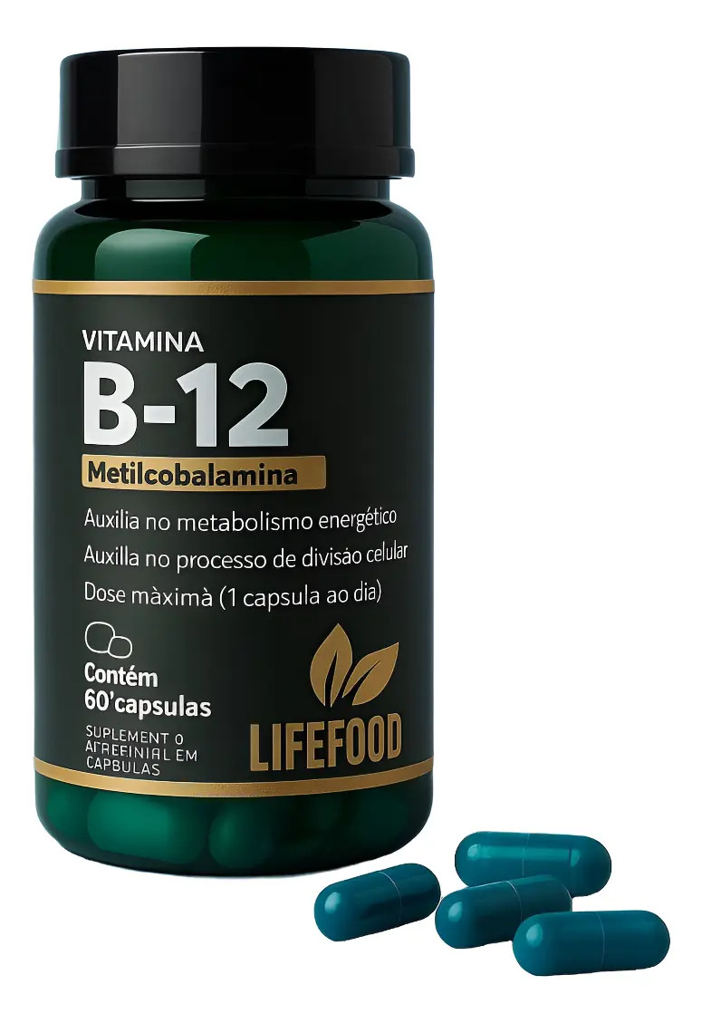 Vitamina B12 Metilcobalamina Suplemento Premium Sem Sabor